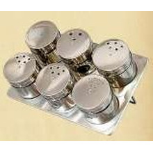 Stainless Steel Magnetic Spice Rack (CL1Z-J0604-6H)